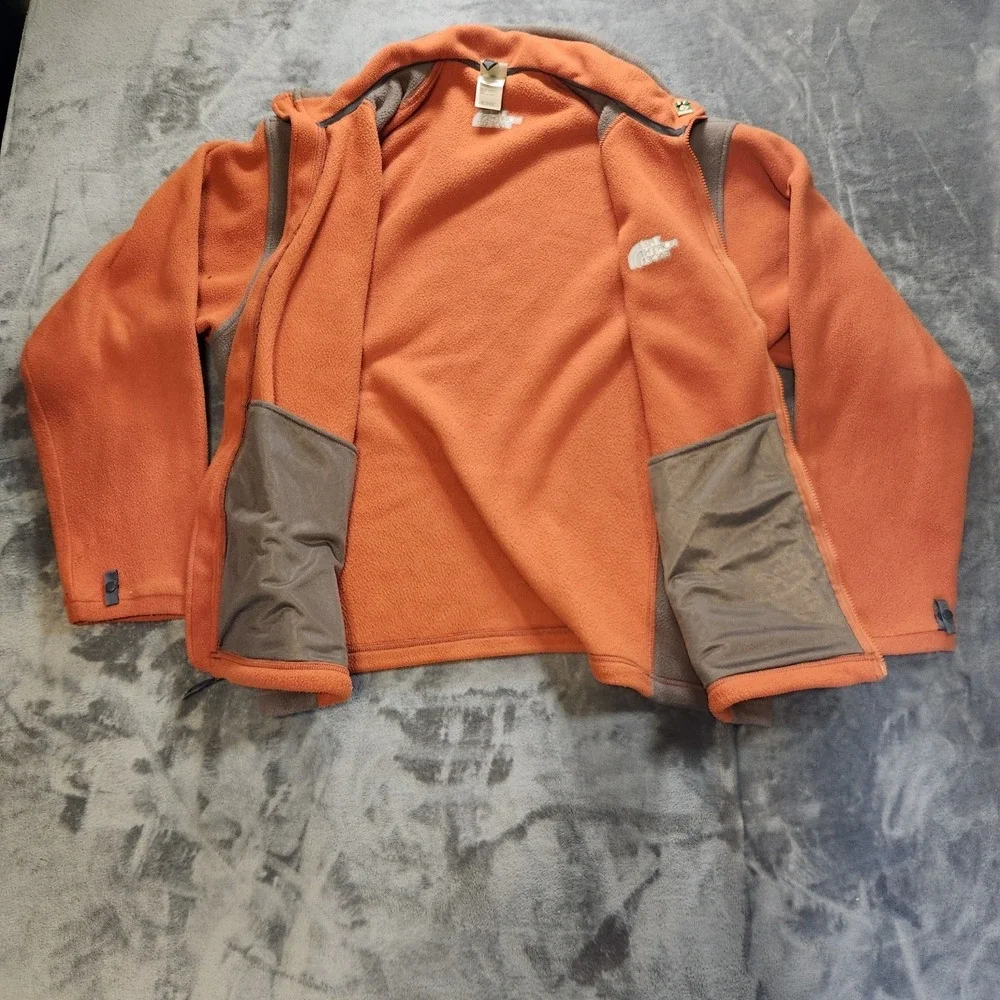 The North Face Jacket Mens XL Orange Brown Khumbu Fleece Gorpcore